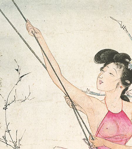建瓯-胡也佛的仕女画和最知名的金瓶梅秘戏图